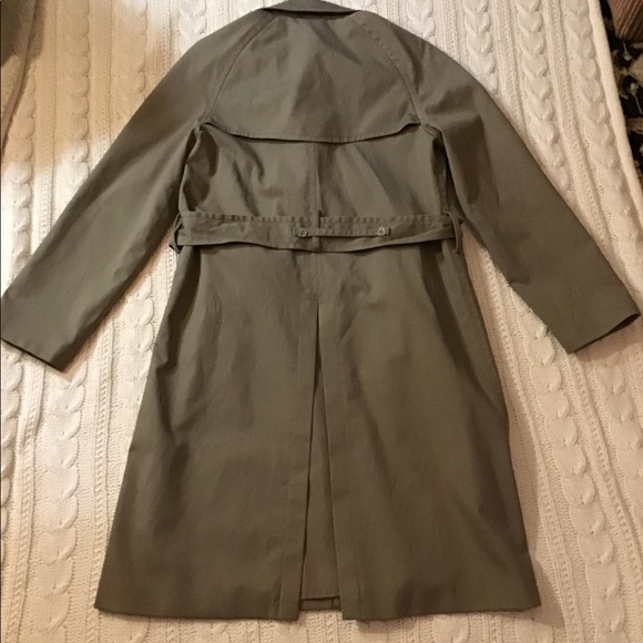NEW GAP TRENCH COAT REMOVABLE INTERIOR VEST - CHARTREUSE LINING - RICH WARM TAN - Picture 7 of 16